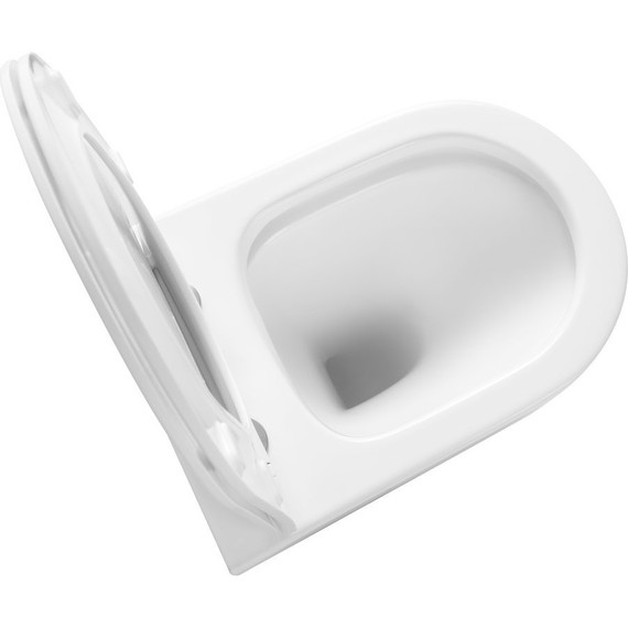 Унитаз подвесной безободковый Тритон Verso 0832 с тонкой крышкой микролифт фото 8