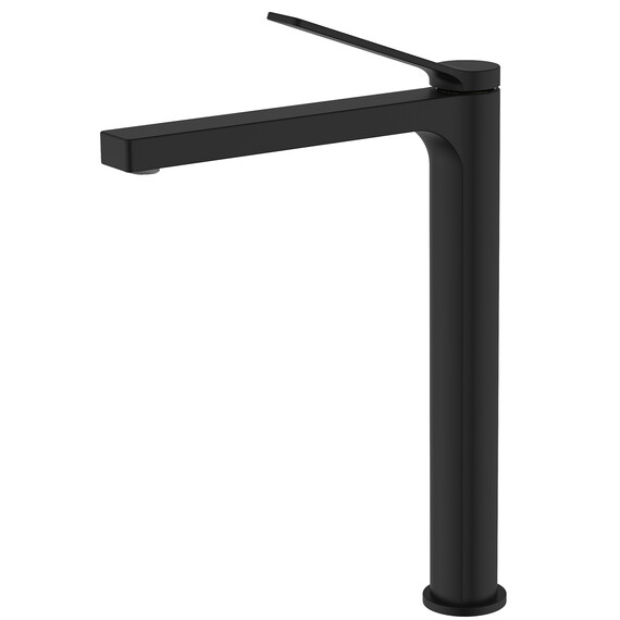 Смеситель для раковины высокий Azario Vise AZ-VQQ168R30PA, черный, Цвет производителя: чёрный фото 