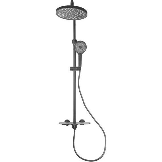 Душевая стойка Bronze de Luxe Icon 80112CB, черный матовый - 3 Душевая стойка Bronze de Luxe Icon 80112CB, черный матовый фото 3