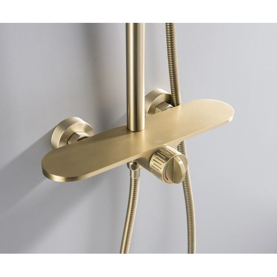 Душевая стойка Bronze de Luxe Icon 80112CG, матовое золото фото 5