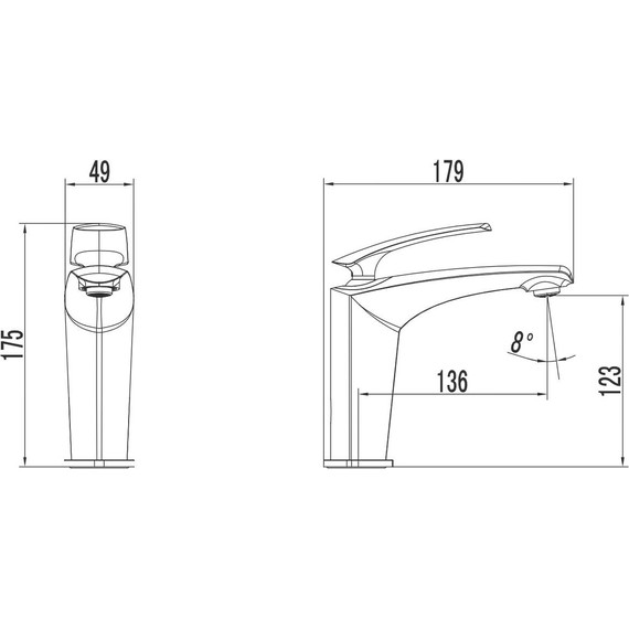 Смеситель для раковины Azario Reuleaux AZ-VMF168296C фото 2