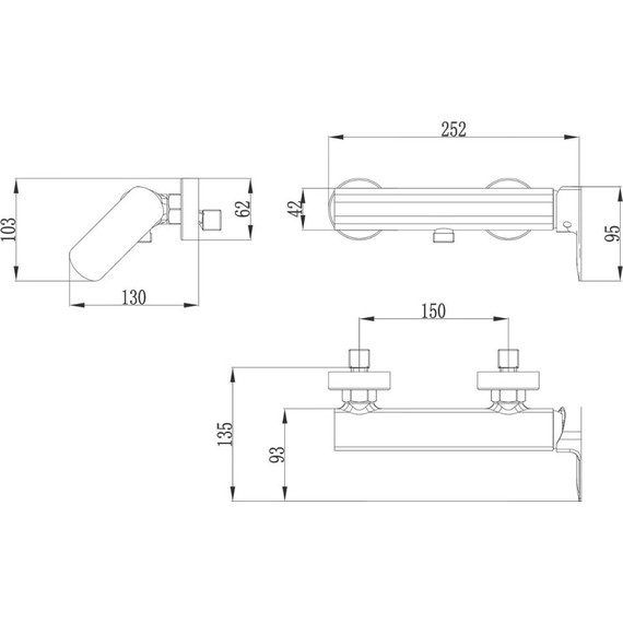 Смеситель для душа Azario Asher AZ-VNN338311C фото 6