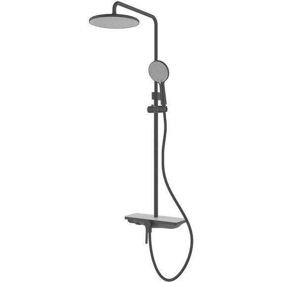 Душевая стойка Azario Ginkgo AZ-VPW238V95PA-1DJ1K22-ZH3A55, черный фото 