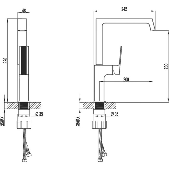 Смеситель для кухни Azario Exquisite AZ-VSM568340C фото 2