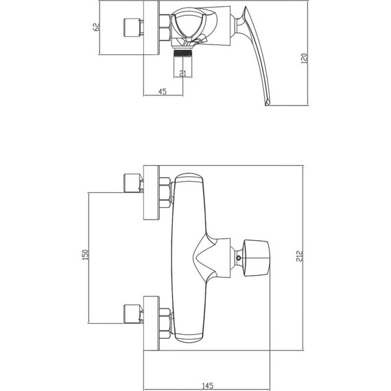 Смеситель для душа Azario Reuleaux AZ-VWF338296C фото 6