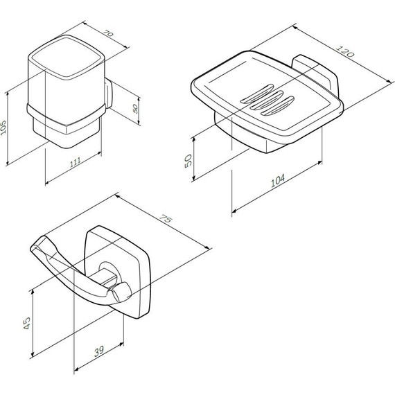 Комплект мебели Am.Pm Gem S 75 см BK91GF фото 9
