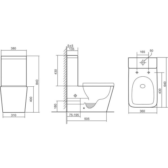 Унитаз-компакт безободковый Тритон Corso CO-3006 с тонкой крышкой микролифт фото 10