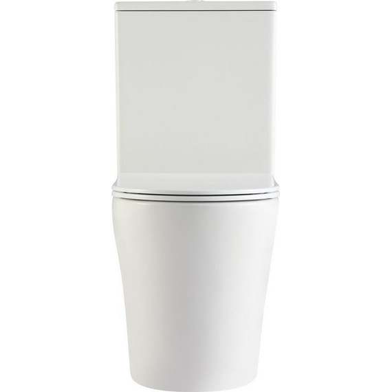 Унитаз-компакт безободковый Тритон Corso CO-3906 с тонкой крышкой микролифт фото 3