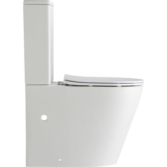 Унитаз-компакт безободковый Тритон Corso CO-3906 с тонкой крышкой микролифт фото 4