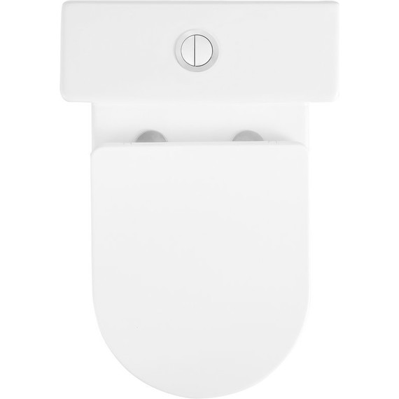 Унитаз-компакт безободковый Тритон Corso CO-3906 с тонкой крышкой микролифт фото 6