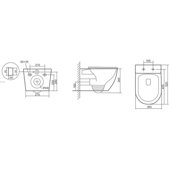 Унитаз подвесной безободковый Тритон Verso 1832 с крышкой микролифт фото 12