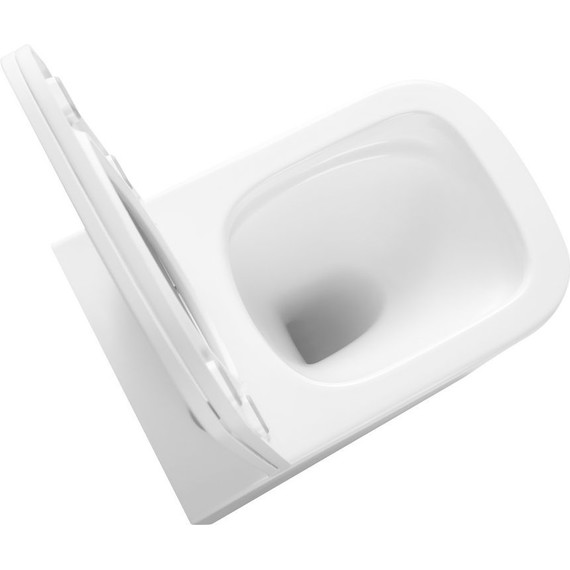 Унитаз подвесной безободковый Тритон Verso 3032 с крышкой микролифт фото 9