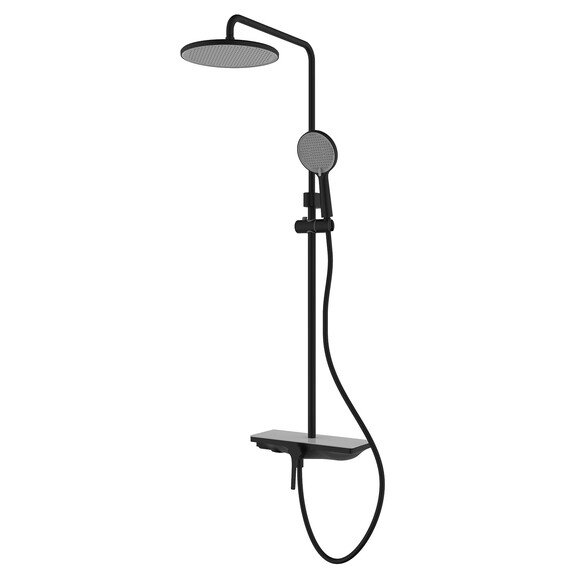 Душевая стойка Azario Ginkgo AZ-VPW238V95PA-1DJ1K22-ZH3A55, черный, Цвет производителя: чёрный фото 