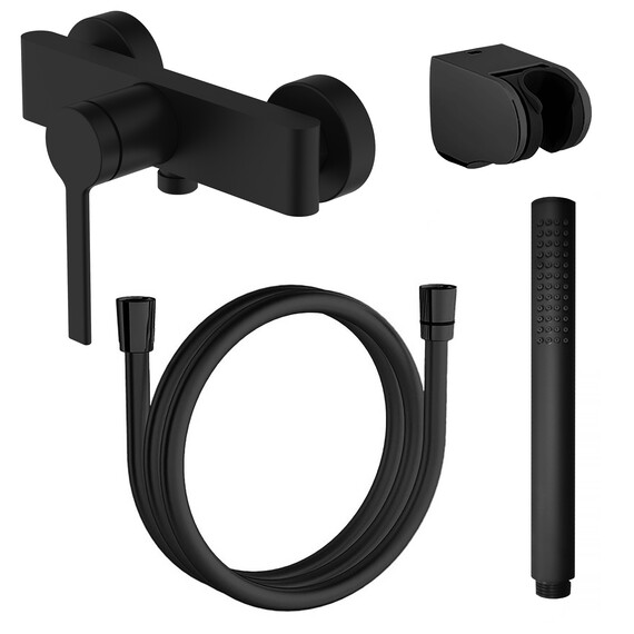 Смеситель для душа Azario Vincente AZ-VRZ338326PA, черный, Цвет производителя: чёрный фото 