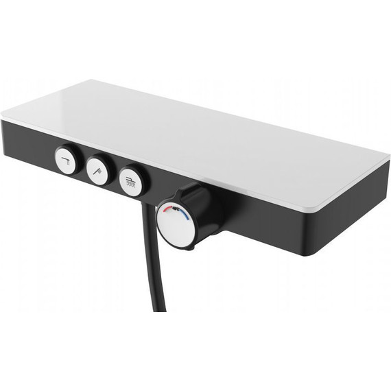 Душевая система для ванны с термостатом Berges Wasserhaus Morans 075004, черный матовый фото 4