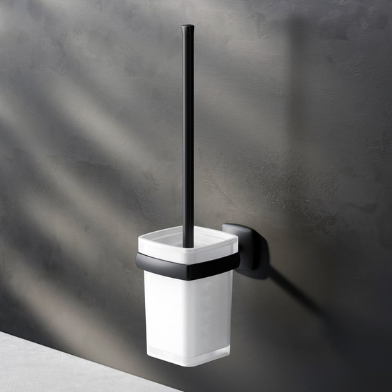 Набор аксессуаров для ванной комнаты Am.Pm Gem AK90T2003B, черный фото 5