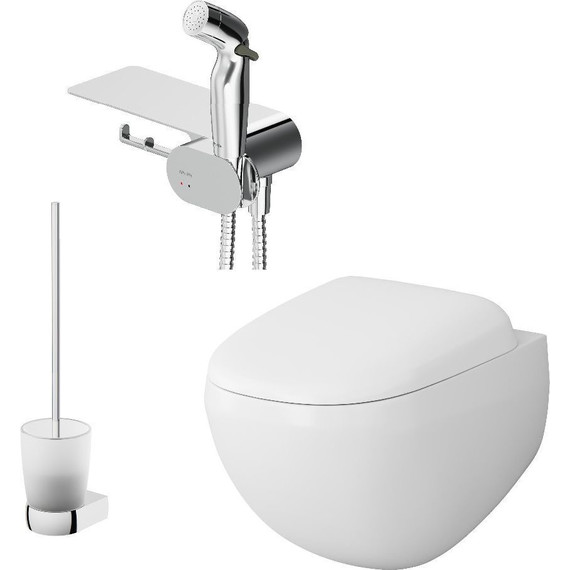 Набор подвесной унитаз с гигиеническим душем Am.Pm Sensation CK30H0904W - 5 Набор подвесной унитаз с гигиеническим душем Am.Pm Sensation CK30H0904W фото 5