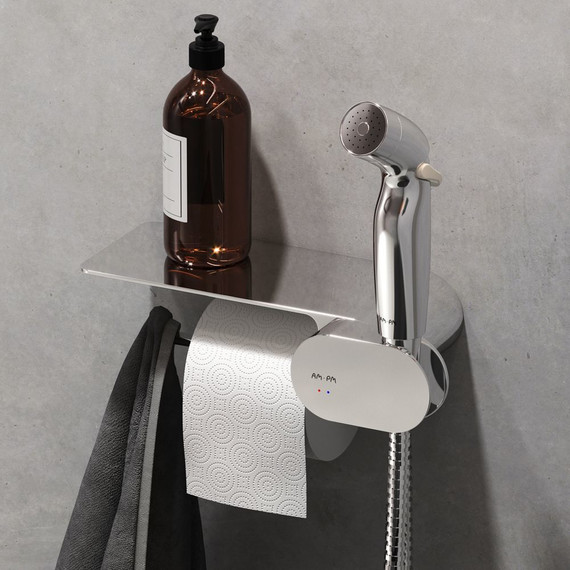 Набор подвесной унитаз с гигиеническим душем Am.Pm Gem CK90H0203W фото 3