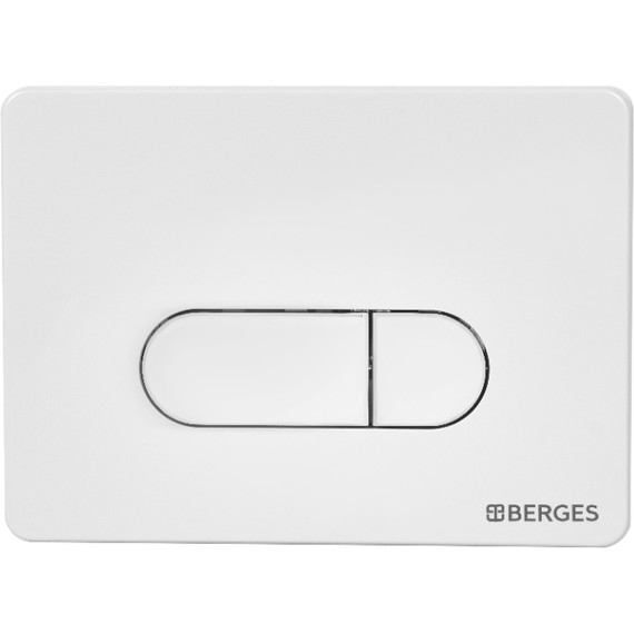 Кнопка смыва Berges Wasserhaus Drop 040034, белый фото 