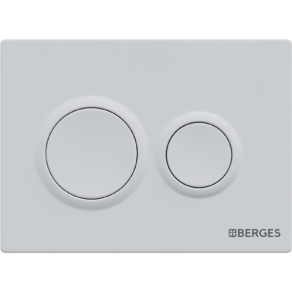 Кнопка смыва Berges Wasserhaus Option 040064, белый фото 