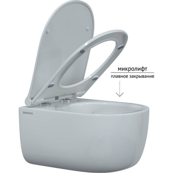 Инсталляция Berges Wasserhaus Novum с подвесным унитазом Ego Rimless 043249 фото 6