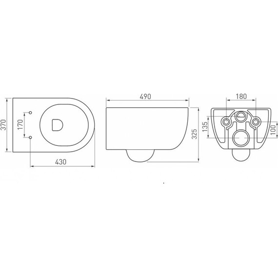 Инсталляция Berges Wasserhaus Novum с подвесным унитазом Ego Rimless 043249 фото 12