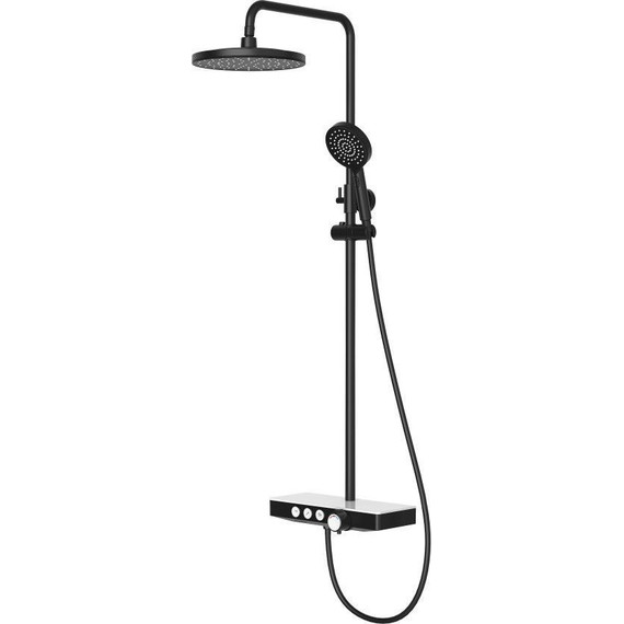 Душевая стойка с термостатом Berges Wasserhaus Morans 075002, черный матовый фото 2