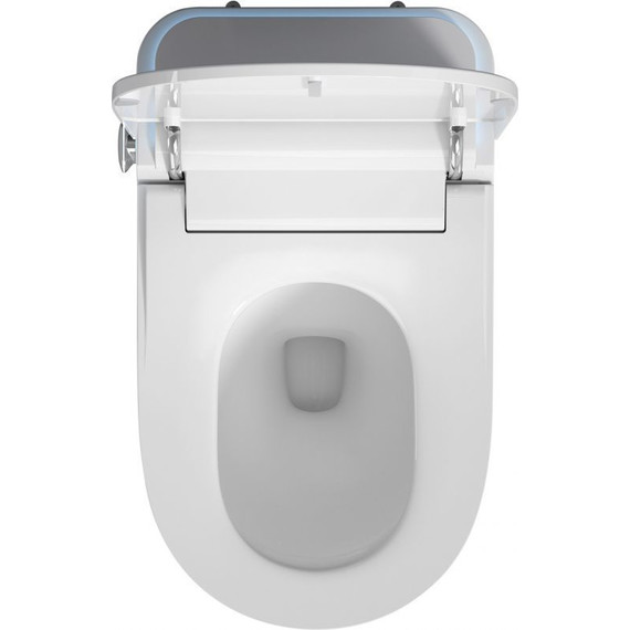 Унитаз-биде приставной электронный безободковый с импульсным смывом Abber Bequem AC1117S с крышкой микролифт фото 13