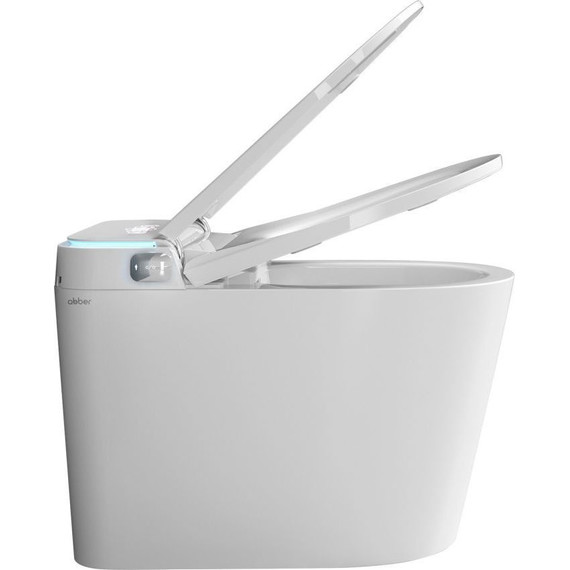 Унитаз-биде приставной электронный безободковый с импульсным смывом Abber Bequem AC1117S с крышкой микролифт фото 14