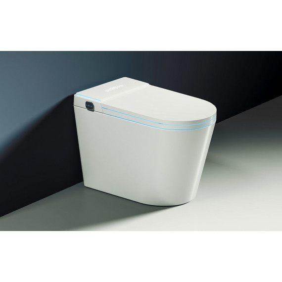 Унитаз-биде приставной электронный безободковый с импульсным смывом Abber Bequem AC1117S с крышкой микролифт фото 3