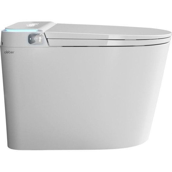 Унитаз-биде приставной электронный безободковый с импульсным смывом Abber Bequem AC1117S с крышкой микролифт фото 8