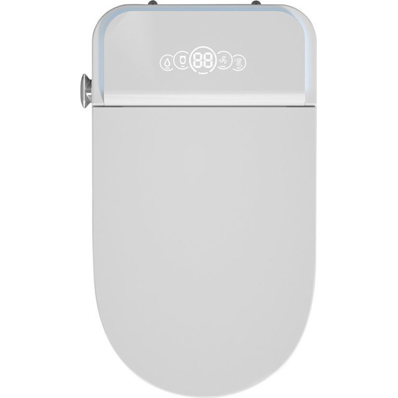 Унитаз-биде приставной электронный безободковый с импульсным смывом Abber Bequem AC1117S с крышкой микролифт фото 9