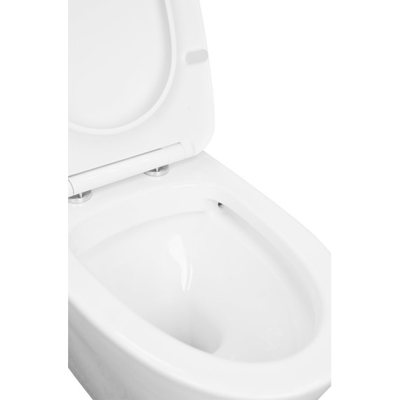 Унитаз-моноблок безободковый Creo Ceramique One ON0101 с крышкой микролифт - 2 Унитаз-моноблок безободковый Creo Ceramique One ON0101 с крышкой микролифт фото 2