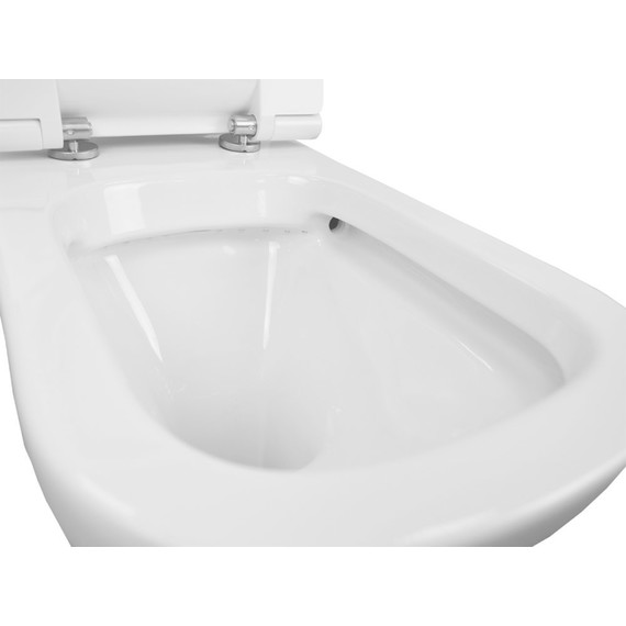 Унитаз-моноблок безободковый Creo Ceramique One ON0102 с крышкой микролифт - 5 Унитаз-моноблок безободковый Creo Ceramique One ON0102 с крышкой микролифт фото 5