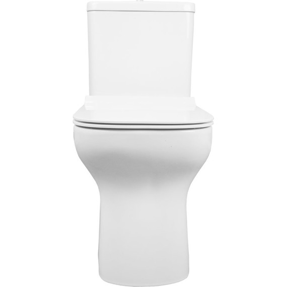 Унитаз-моноблок безободковый Creo Ceramique One ON0102 с крышкой микролифт - 9 Унитаз-моноблок безободковый Creo Ceramique One ON0102 с крышкой микролифт фото 9