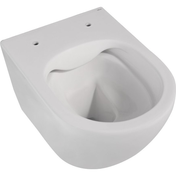 Унитаз подвесной безободковый Abber Bequem AC1100MW с крышкой микролифт, белый матовый фото 8