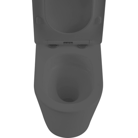 Унитаз-компакт безободковый Abber Bequem AC1112TMB с крышкой микролифт, черный матовый, Цвет производителя: чёрный - 11 Унитаз-компакт безободковый Abber Bequem AC1112TMB с крышкой микролифт, черный матовый, Цвет производителя: чёрный фото 11