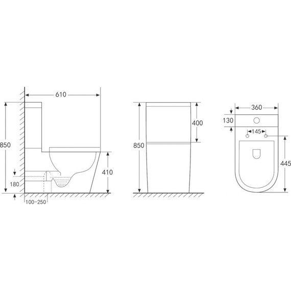 Унитаз-компакт безободковый Abber Bequem AC1112TMB с крышкой микролифт, черный матовый, Цвет производителя: чёрный - 13 Унитаз-компакт безободковый Abber Bequem AC1112TMB с крышкой микролифт, черный матовый, Цвет производителя: чёрный фото 13