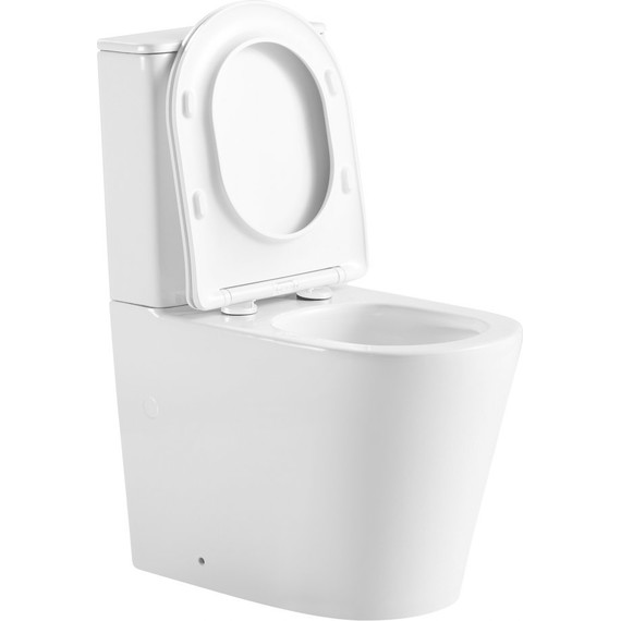 Унитаз-компакт безободковый Abber Bequem AC1112TMW с крышкой микролифт, белый матовый, Цвет производителя: белый матовый - 8 Унитаз-компакт безободковый Abber Bequem AC1112TMW с крышкой микролифт, белый матовый, Цвет производителя: белый матовый фото 8