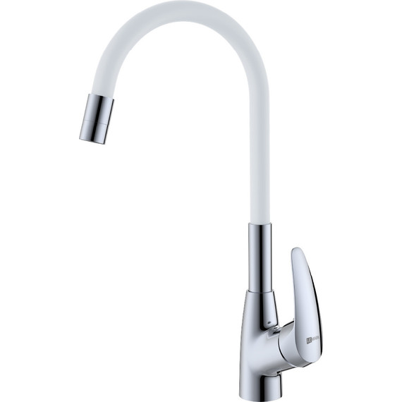 Смеситель для кухни Lemark Linara LM0415C-White, хром/белый фото 