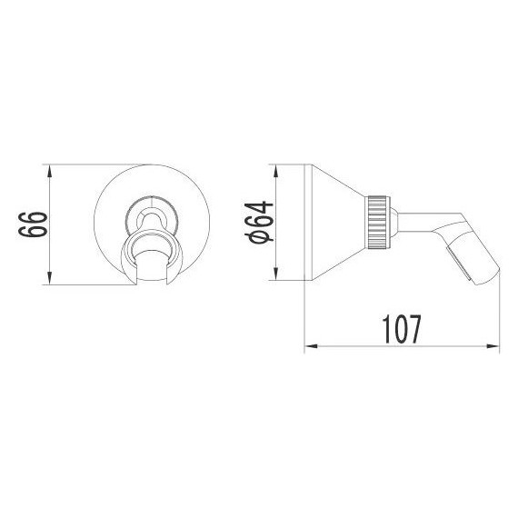 Держатель душевой лейки Lemark LM8008B, бронза фото 2