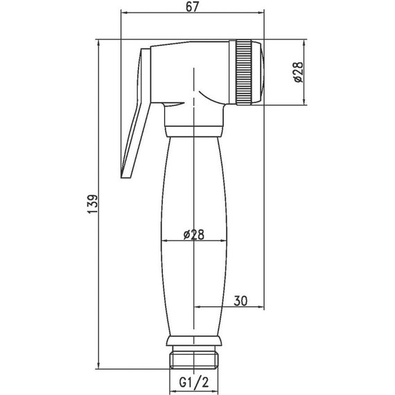 Гигиенический душ Lemark LM8047G, золото фото 2