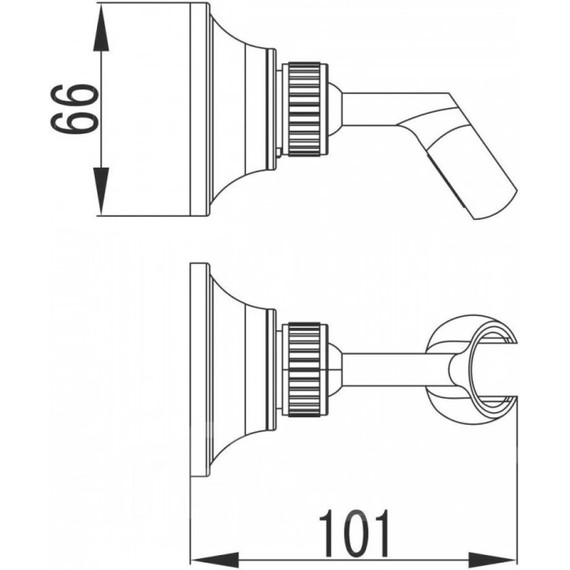 Держатель душевой лейки Lemark LM8489B, бронза фото 2