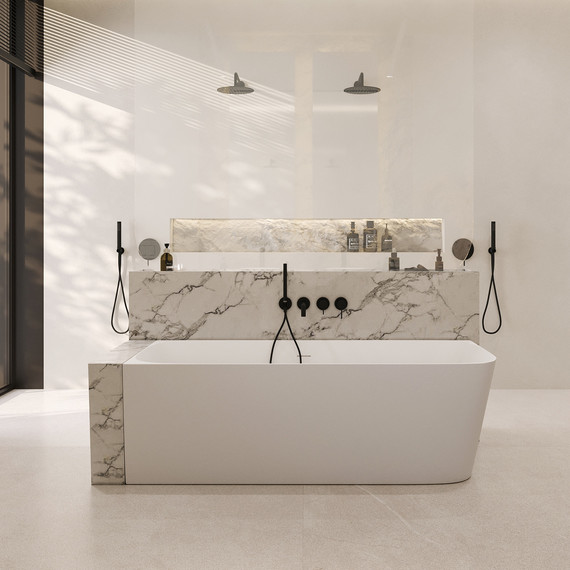 Ванна каменная Abber Stein 170x75 см AS9621-1.7 L фото 