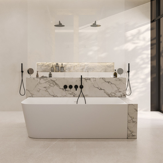 Ванна каменная Abber Stein 170x75 см AS9621-1.7 R фото 