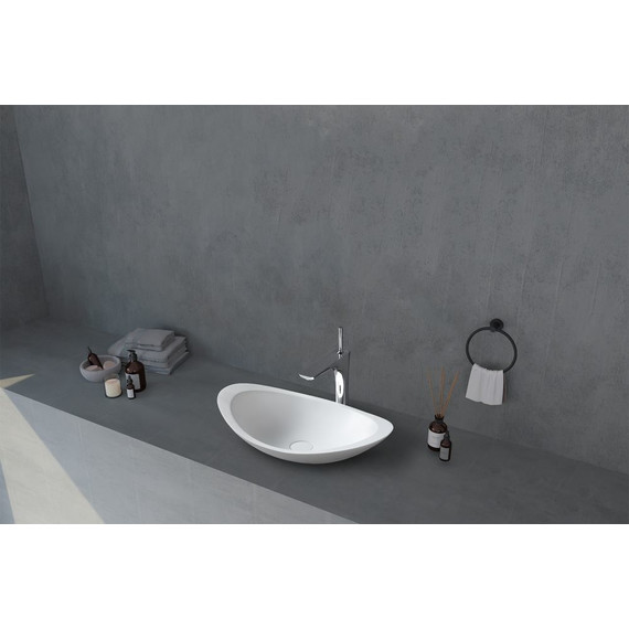 Раковина-чаша Abber Stein 60 см AS2606, белый матовый фото 2