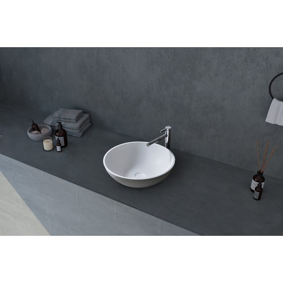 Раковина-чаша Abber Stein 40 см AS2608, белый матовый - 4 Раковина-чаша Abber Stein 40 см AS2608, белый матовый фото 4