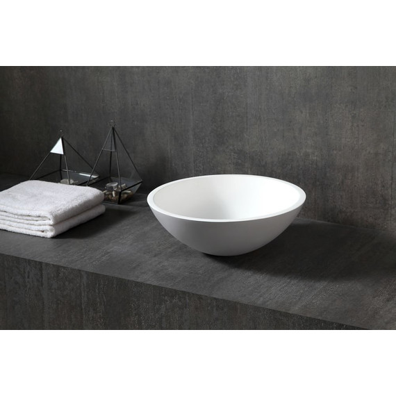 Раковина-чаша Abber Stein 40 см AS2608, белый матовый - 2 Раковина-чаша Abber Stein 40 см AS2608, белый матовый фото 2