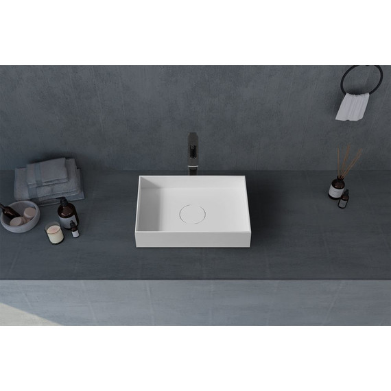 Раковина-чаша Abber Stein 50 см AS2621, белый матовый фото 2