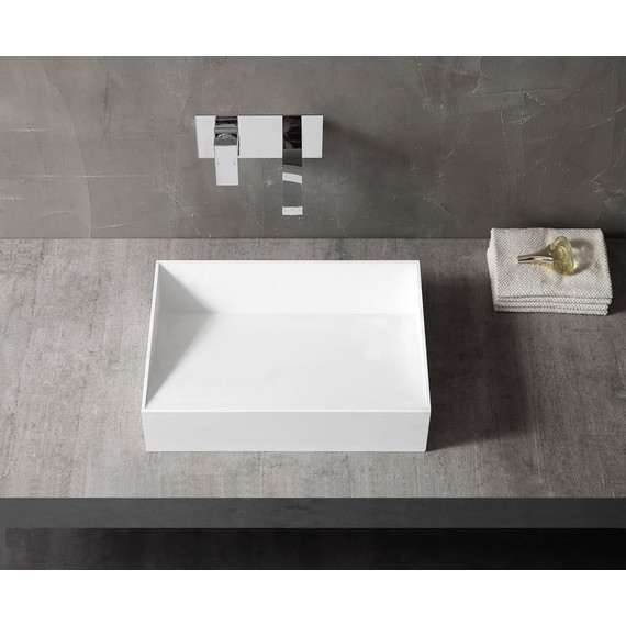 Раковина-чаша Abber Stein 60 см AS2623, белый матовый фото 3